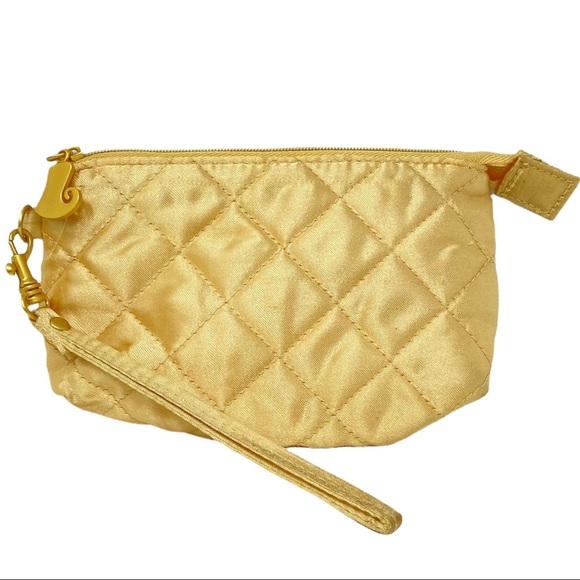 Gorgeous Quilted Mary Kay Travel Bag in Gold - Picture 1 of 4